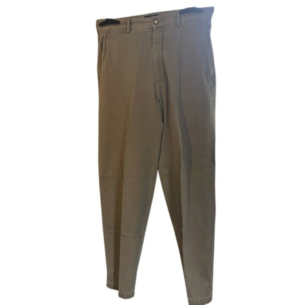 Structure Mens 32R Olive Green Chino Pants Cotton Casual Trousers